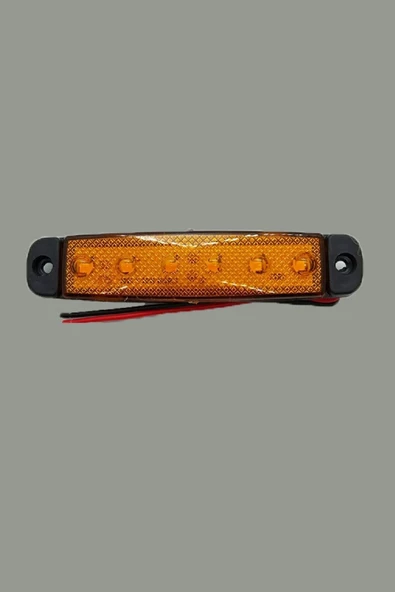 T.A.S. 10 Adet 6 Ledli Parmak Led Lamba 24v Sarı (E Belgeli) ürün görseli 1