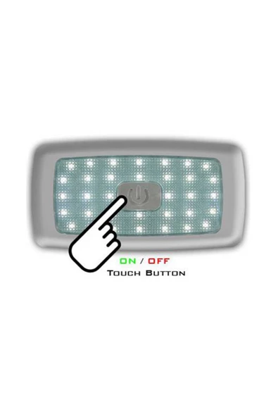 Sanel Led Lamba 12v 34 Ledli Iç Aydınlatma Dokunmatik Sıcak Beyaz ürün görseli 1
