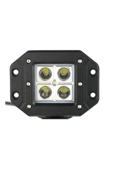 Kgn Off Road Sis Lambası Uyumlu 4 Ledli Gömme Montaj 10-30 Volt ürün görseli 1