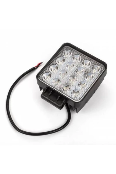 Tai Projektör Çalışma Lambası Kare 16 Led 12-24 Volt 1adet Kalın Kasa ürün görseli 1