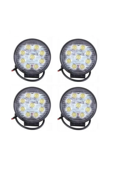ARSVİSİON AUTO ACCESSORIES 4 Adet 9 Led Off Road Sis Farı Sis Lambası Gemi Tekne Yat Farı ürün görseli 1