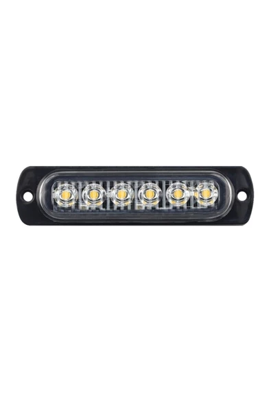 FORMPLAS 6 Ledli Mercekli Çakar Lamba Beyaz 12-24v ürün görseli 1