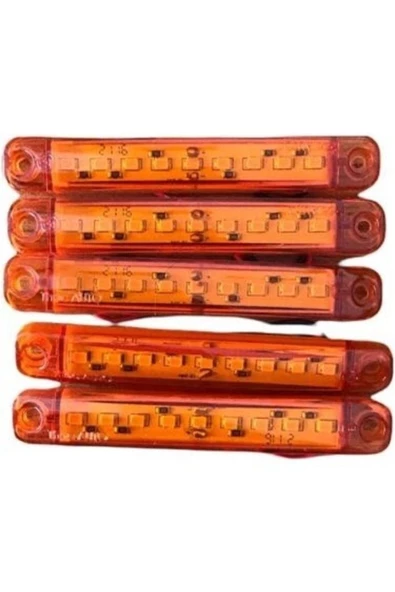 ARSVİSİON AUTO ACCESSORIES 9 Led Turuncu 12v 24v 10'lu Paket ürün görseli 1