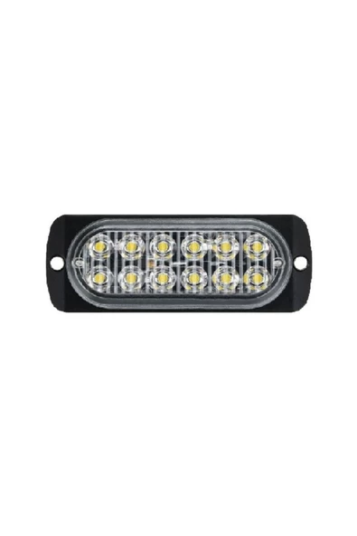 FORMPLAS Parmak Lamba Mercekli Cam 12 Led'li 115mm 12v-24v Beyaz ürün görseli 1