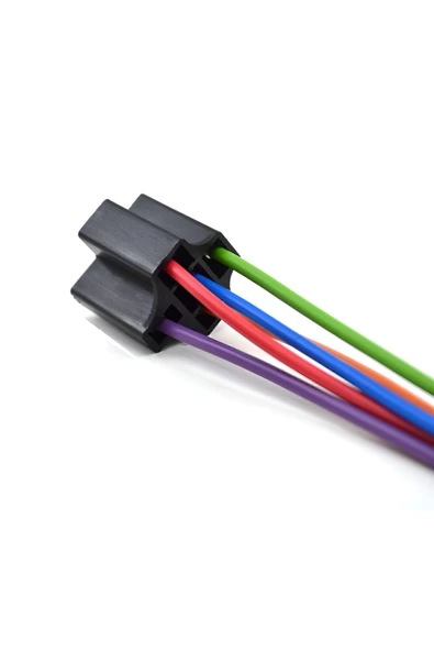 Üstün Mini Röle Soketi 4 - 5 Fişli Bakır Kablolu Pirinç Terminalli 1.50mm Kablo-5 Fiş Uyumlu ürün görseli 1