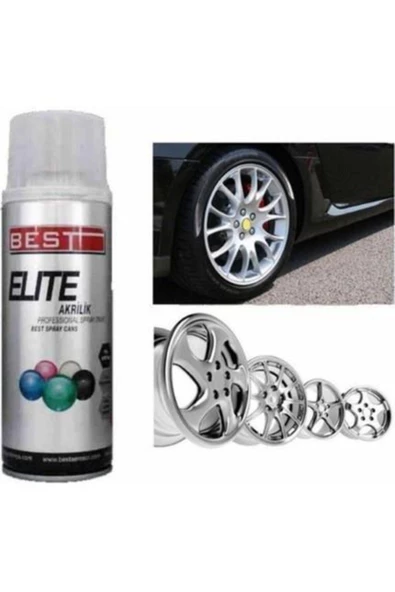 Site Hırdavat Best 400ml Elite Jant Boyası Gümüş Gri (ral 9006) ürün görseli 1