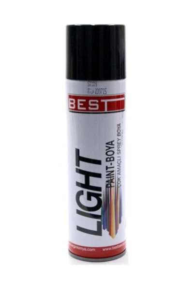 Best Ral 9005 Parlak Siyah Akrilik Takviyeli Sprey Boya 250 Ml. ürün görseli 1