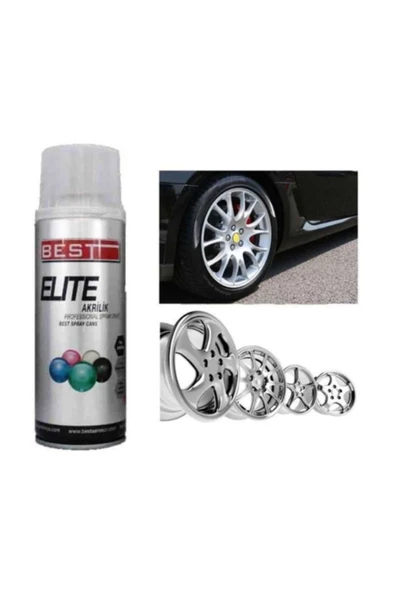 Site Hırdavat Best 400ml Elite Jant Boyası Gümüş Gri (ral 9006) ürün görseli 1