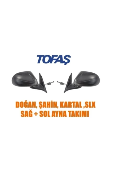 FESAN Tofaş Doğan Şahin Kartal Slx Sağ + Sol Dış Ayna Takımı ürün görseli 1