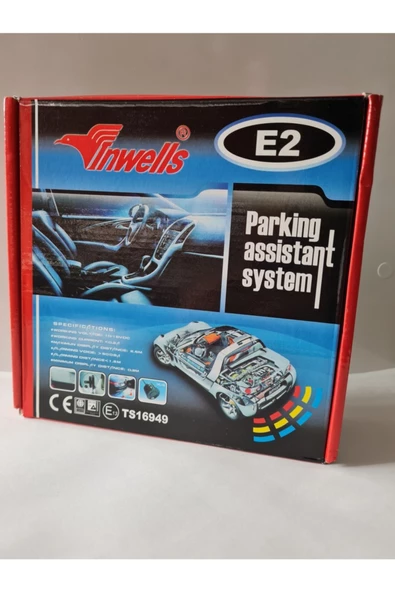 Inwells E2 Park Sensörü Göstergeli - Sesli - Beyaz (unıversal) - Resim 2