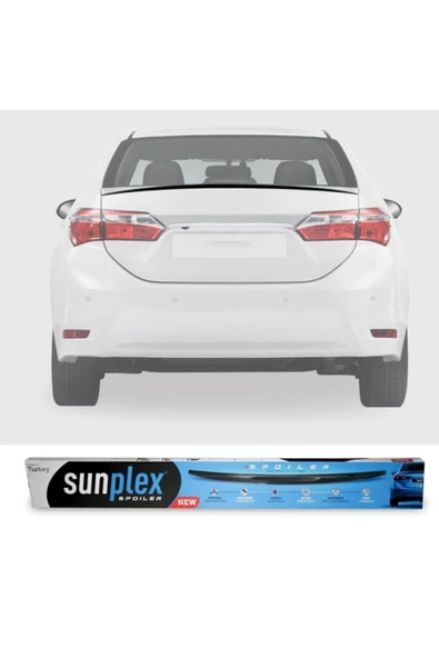 SUNPLEX Toyota Corolla Bagaj Üstü Piano Black Spoiler 2013-2017 ürün görseli 1