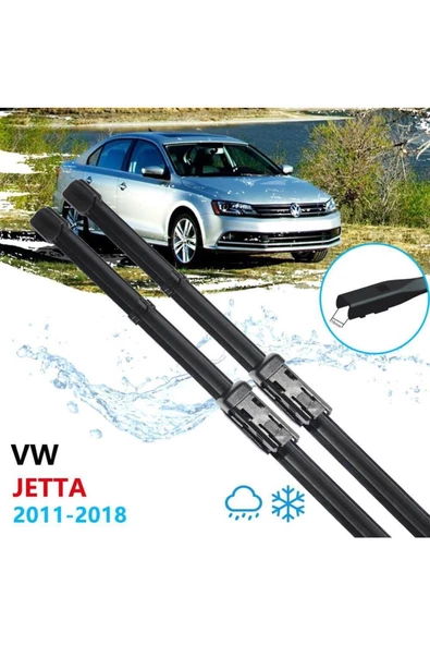 FESAN Volkswagen Jetta Ön Cam Muz Silecek Takımı 2011--2018 ürün görseli 1