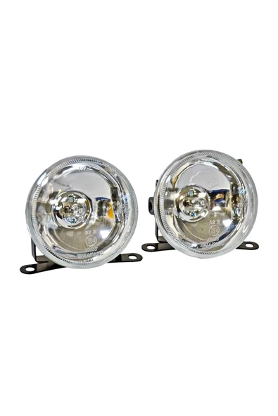 Carub Oto Sis Lambası Yuvarlak Beyaz H3 Ampullü Sağ Sol Takım 9cm ürün görseli 1