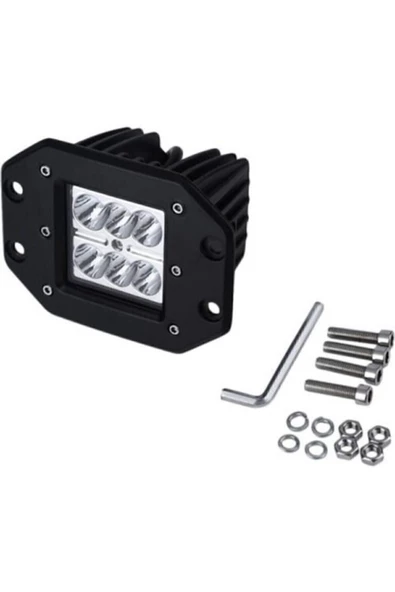 ARSVİSİON Ars Offroad Sis Farı Beyaz Gömme 18w 6 Ledli Lamba ürün görseli 1