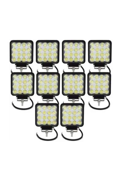 Oto Türk 16 Ledli Çalışma Lambası 12-24 Volt Uyumlu 1 Yıl Garanti 10 Adet ürün görseli 1