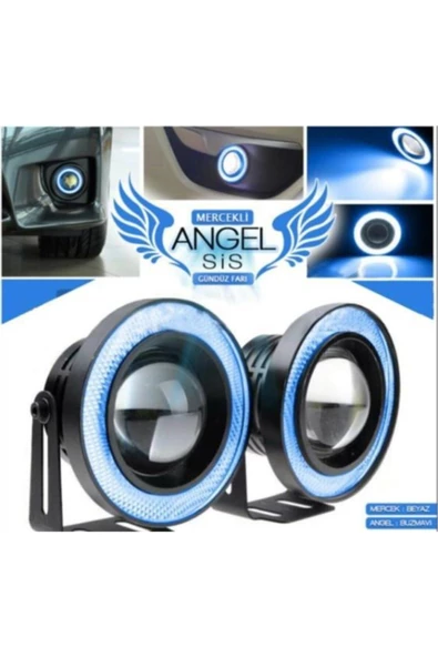 Universal Angel Sis Farı 89mm Buz Mavi Üniversal Mercekli Sis ürün görseli 1