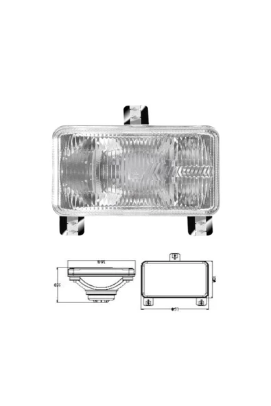 ÇERAY Traktör Ön Far Reflektörü Mf285-398 - Resim 2