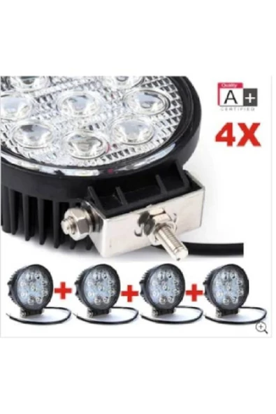 Ars 4 Adet 9 Led Off Road Sis Farı Sis Lambası Gemi Tekne Yat Farı ürün görseli 1