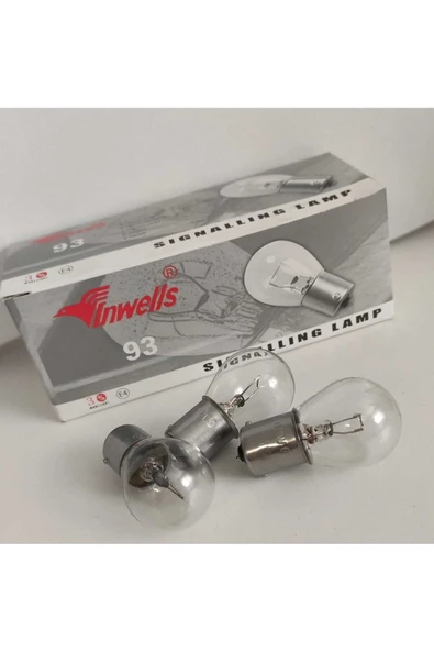 MEHMET OTOMOTİV HIRDAVAT Tek Duy Stop Ampul 93 12v 21w 10 Adet (düz Tırnak) ürün görseli 1