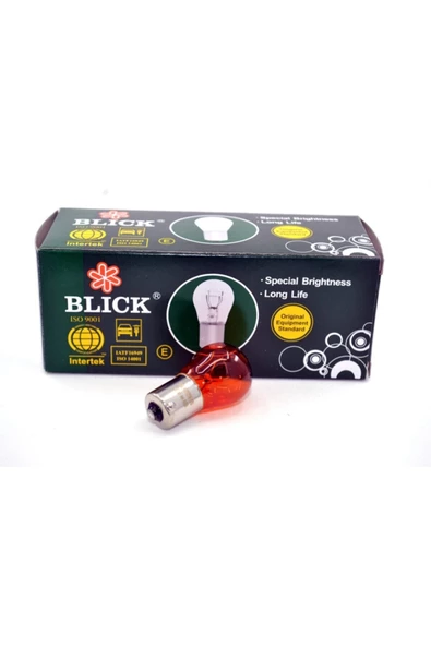 Blick 10 Adet Ampul 93 12V 21W Sinyal Turuncu Yakın Tırnak Blick ürün görseli 1