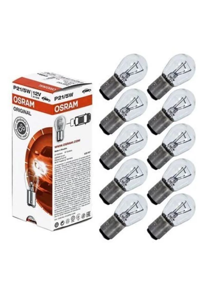 Osram 12v 1016 P21/5w Park Stop Ampulü Çift Duylu 10adet 7528 ürün görseli 1