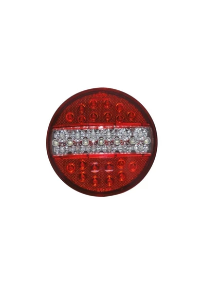 ÇERAY Hamburger Tip Ledli Stop Lamba 12 Volt Römork Karavan 4 Modlu 2 Adet - Resim 2