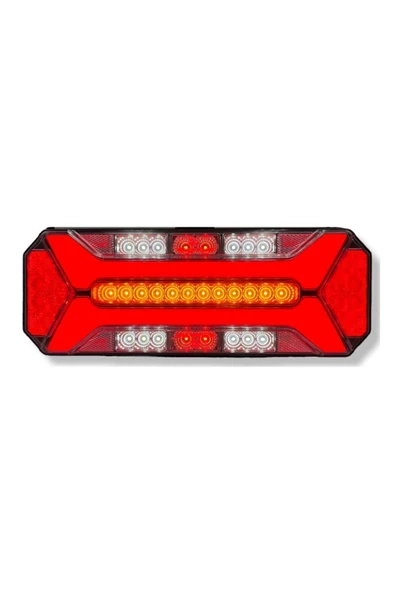 ÇERAY Yeni Star Neon Led Stop Lambası Kayar Sinyalli Kamyon-tır-Dorse-karavan-kamyonet 12x24 Volt 1 ADET ürün görseli 1