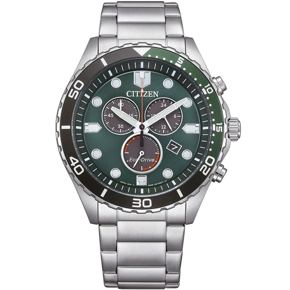 Citizen AT2561-81X Eco-Drive Mekanizmalı İç Fonksiyonları Aktif Su Geçirmez Çelik Kordon Metalik Renk Erkek Kol Saati ürün görseli 1