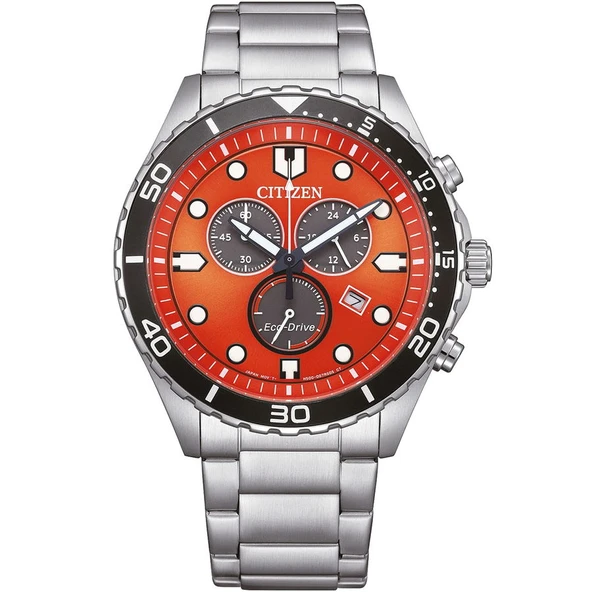 Citizen AT2560-84X Eco-Drive Mekanizmalı İç Fonksiyonları Aktif Su Geçirmez Çelik Kordon Metalik Renk Erkek Kol Saati ürün görseli 1