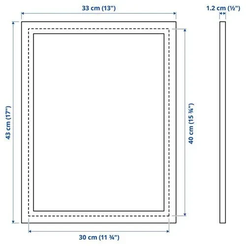 IKEA Fıskbo 30x40 Cm Siyah Ahşap A3 Fotoğraf Resim Çerçevesi - Resim 4