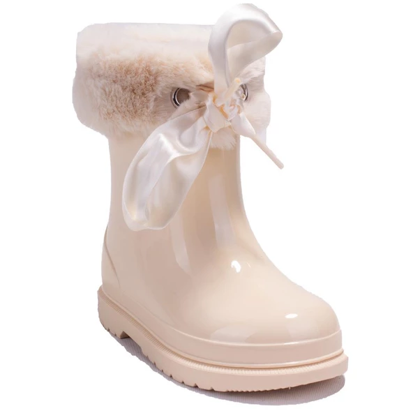 İgor W10258 Bimbi Soft Bej Ortopedik Kız Çocuk Yağmur Çizme ürün görseli 1
