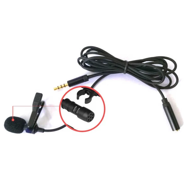 DC-C5 Canlı Yayın Yaka Mikrofon - Resim 4