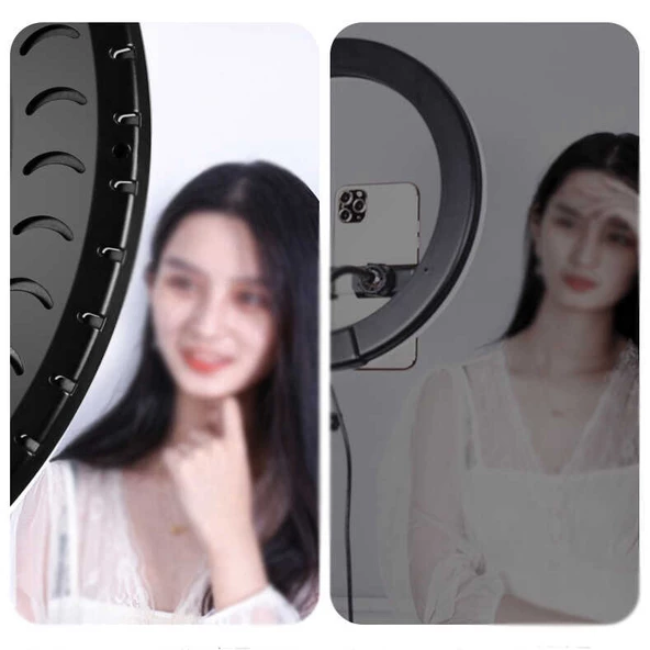 RL-21 Işıklı Telefon Tutucu Ring Light - Resim 4