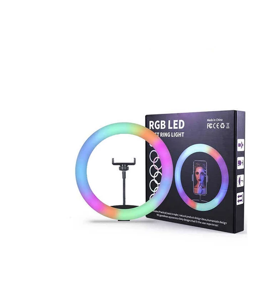 RGB MJ-33 Işıklı Telefon Tutucu Ring Light - Resim 4