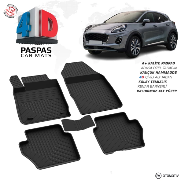 Ford Puma 4D Havuzlu Paspas 2019 Model Ve Sonrası ürün görseli 1