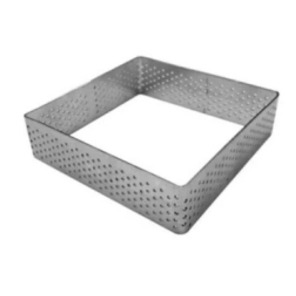 Delikli Tart Kalıbı Kare 6x6 Cm h:2,5 Cm ürün görseli 1