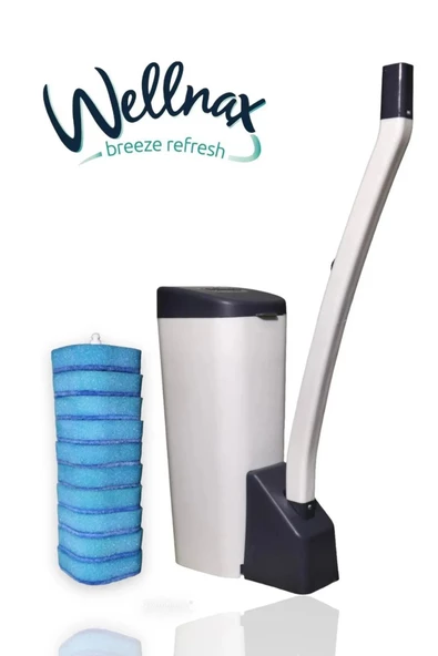 Wellnax Breeze Refresh Özel Süngerli Tuvalet Temizlik Seti - Kullan At Süngerli Ve Deterjanlı Tuvale ürün görseli 1