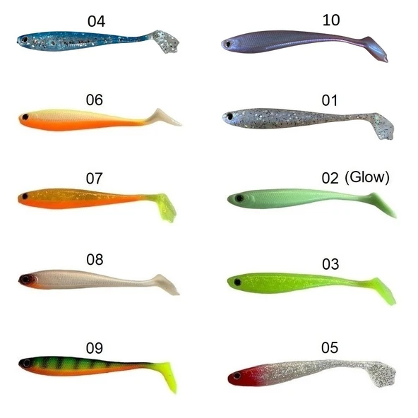 Captain 3587 Dagi Duck Shad 9cm 7gr 5'li Paket Silikon Yem ürün görseli 1