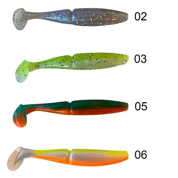 Captain 3516 Pukka Shad 9cm 7.2gr 5'li Paket Silikon Yem ürün görseli 1