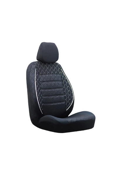 SMRAUTOACCESSORY  Nissan Pickup Oto Koltuk Kilifi Gof Siyah Standart Beden ürün görseli 1