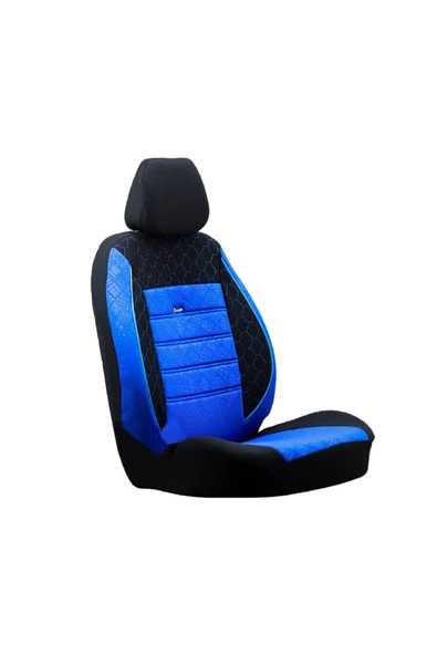 SMRAUTOACCESSORY  Fiat Panda Oto Koltuk Kilifi Gof Mavi-siyah ürün görseli 1