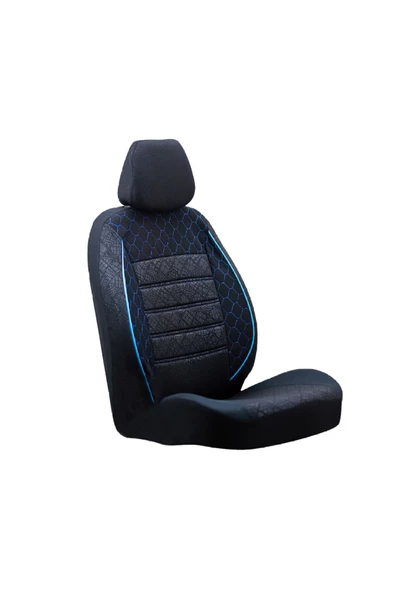 SMRAUTOACCESSORY  Hyundai I20 Oto Koltuk Kilifi Gof Siyah-mavi ürün görseli 1
