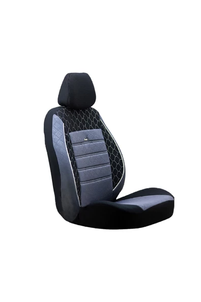 SMRAUTOACCESSORY  Volvo S60 Oto Koltuk Kilifi Gof Fume-siyah Standart Beden ürün görseli 1