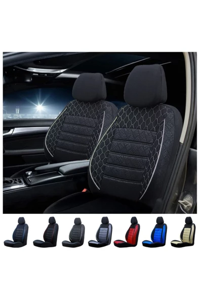 SMRAUTOACCESSORY  Ford Transit Connect Oto Gof Siyah beyaz Koltuk Kilifi ürün görseli 1