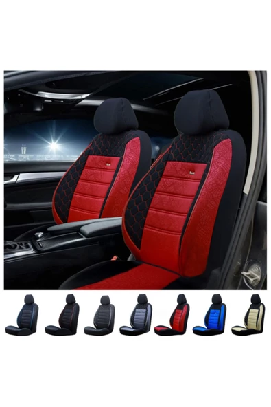 SMRAUTOACCESSORY  Fiat Tofaş Doğan Oto Koltuk Kilifi Gof Kirmizi-kirmiz ürün görseli 1