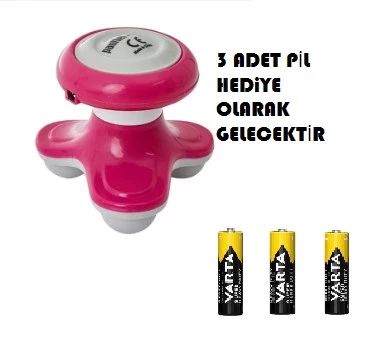 Titreşimli Mini Masaj Aleti Pilli Masaj Cihazı ürün görseli 1