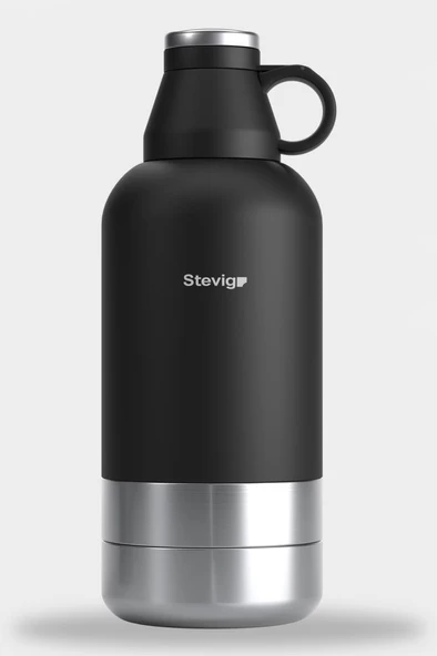 Stevig 4 Multi-Cup Çelik Termos 1,9 LT. Black ST-212 ürün görseli 1
