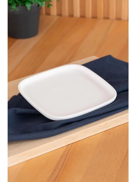 Acar SCT5402 Pure Kare Porselen Tabak 15 cm 6'lı ürün görseli 1