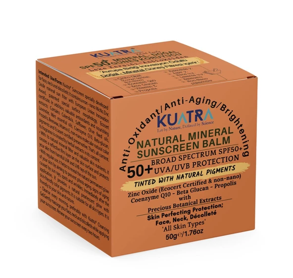 Kuatra SPF 50+ Doğal-Mineral Güneş Koruyucu Renkli Balm 50ml ürün görseli 1