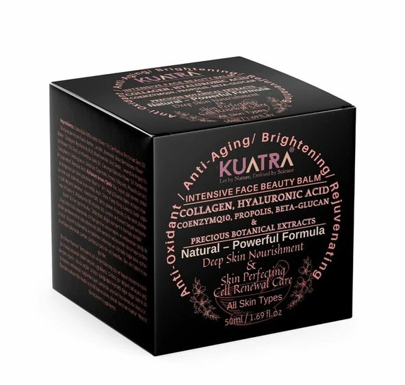Kuatra Intensive Beauty Balm Anti-aging, Antioxidant  Güzellik Balmı (aromaterapik ürün, doğal içerik) 50ml ürün görseli 1